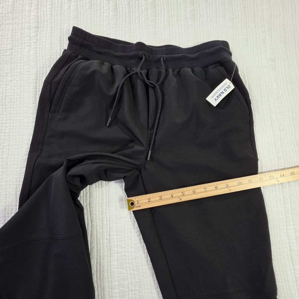 Old Navy StretchTech Joggers Mens Medium Black Water Repellent Stash Pocket NWT - Picture 9 of 12